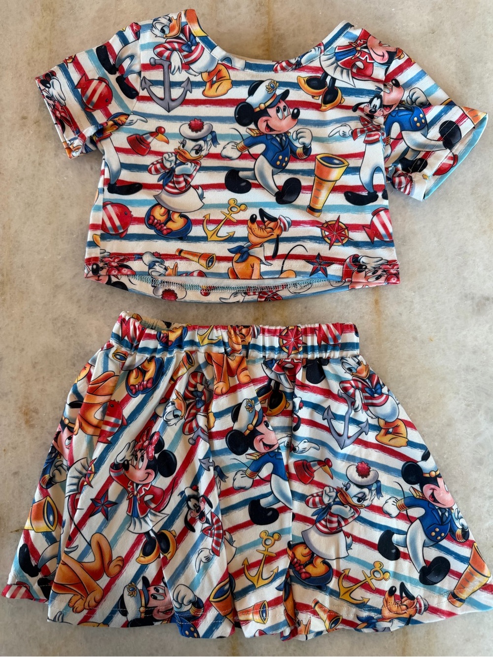 Disney Cruise Girls Matching Set - Fits like a 5/6